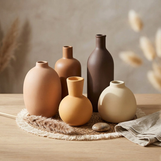 Porcelain Vase Set 5 Pcs